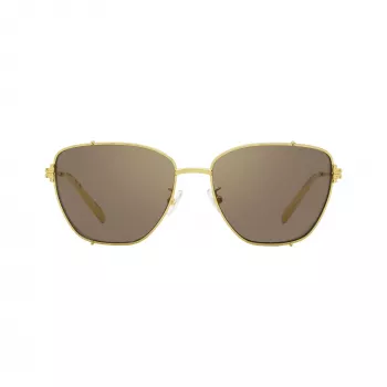 Tory Burch naisten TY6105 kulmikkaat aurinkolasit, tumma havanna kehys, ruskeat gradient-linssit, 55mm TY6105-32787N