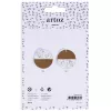Artoz paperiset lahjatagit ruskea valkoinen Hangtag Set Kraft pyöreä 6,5 cm 6 kpl (144500-255)