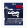 Gillette Blue II kertakäyttöparranajokone miehille, 20 kpl, kaksiteräiset terät Lubrastripillä 7702018466757