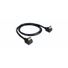 Kramer C-HM/RA2-3 High-Speed HDMI-kaapeli Ethernetillä, kulmikas–kulmikas, 0,9 m, harmaa, 4K-tuki 97-0144003
