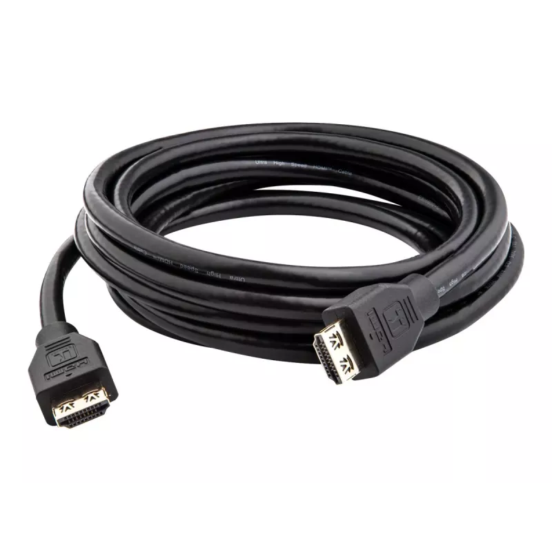 Kramer C-HMU-3 Ultra High Speed HDMI-kaapeli Ethernetillä, 0,9 m, lukittuvat liittimet, musta, 8K 60 Hz 97-0102003