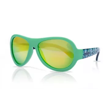 SHADEZ SHZ 44 Designer Blattdruck vihreä junior-aurinkolasit lapsille 3-7 vuotta, UV400, murtumaton