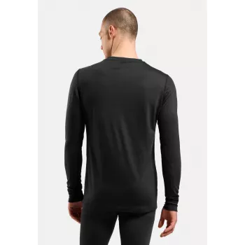 Odlo Merino 200 BL Top Crew Neck LS aluskerraston yläosa - musta - XXL