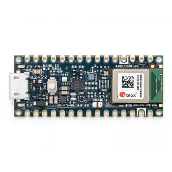 Arduino Nano 33 BLE Rev2 -kortti ABX00071 nRF52840 Cortex-M4 ja BLE 5.0