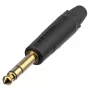 Neutrik NP3XX-AU-0 1/4 inch TRS -kuulokeliitin kullatuilla koskettimilla