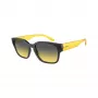 Arnette AN4325-27862Q unisex kulmikkaat aurinkolasit, harmaa kehys, harmaat polykarbonaattilinssit, 54-19-145 mm