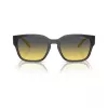 Arnette AN4325-27862Q unisex kulmikkaat aurinkolasit, harmaa kehys, harmaat polykarbonaattilinssit, 54-19-145 mm