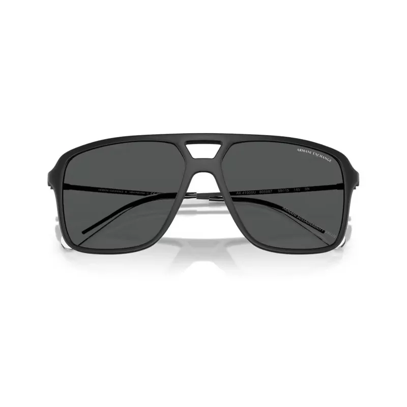 Armani Exchange miesten AX4150SU aurinkolasit, musta kehys, harmaat linssit, 59/15/145 mm AX4150SU80588