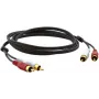 Kramer C-2RAM/2RAM-1 RCA-pistoke RCA-pistokkeeseen koaksiaalinen audiokaapeli 0,3 m musta 95-0202001