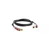 Kramer C-2RAM/2RAM-1 RCA-pistoke RCA-pistokkeeseen koaksiaalinen audiokaapeli 0,3 m musta 95-0202001