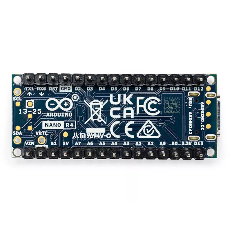Arduino Nano R4 H - R4 RA4M1 nastalistalla (ABX00143)