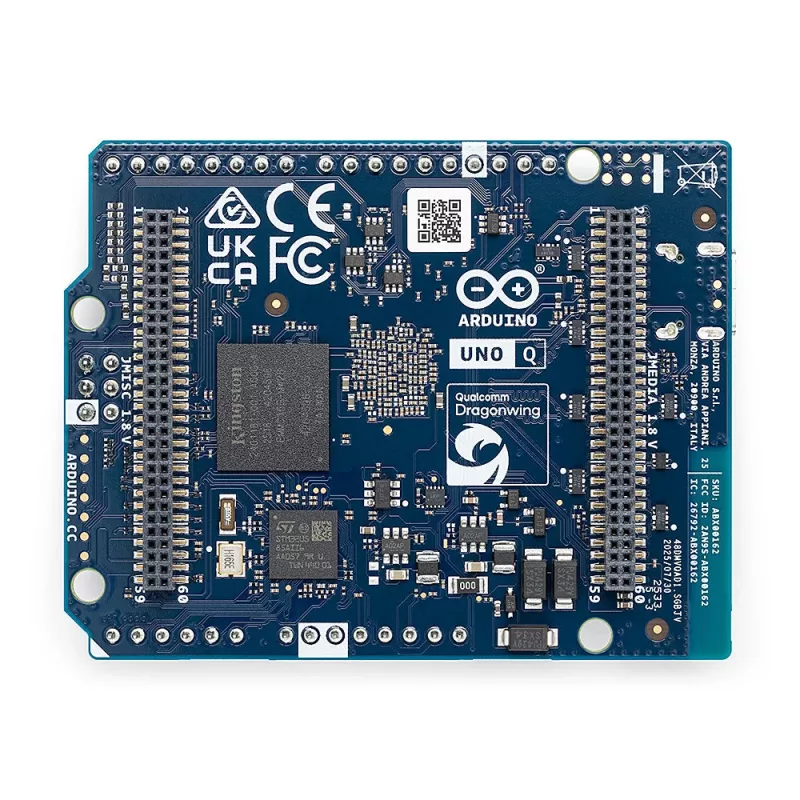 Arduino Uno Q ABX00162 kehitysalusta, 2 GB / 16 GB eMMC, 4 x 2,0 GHz