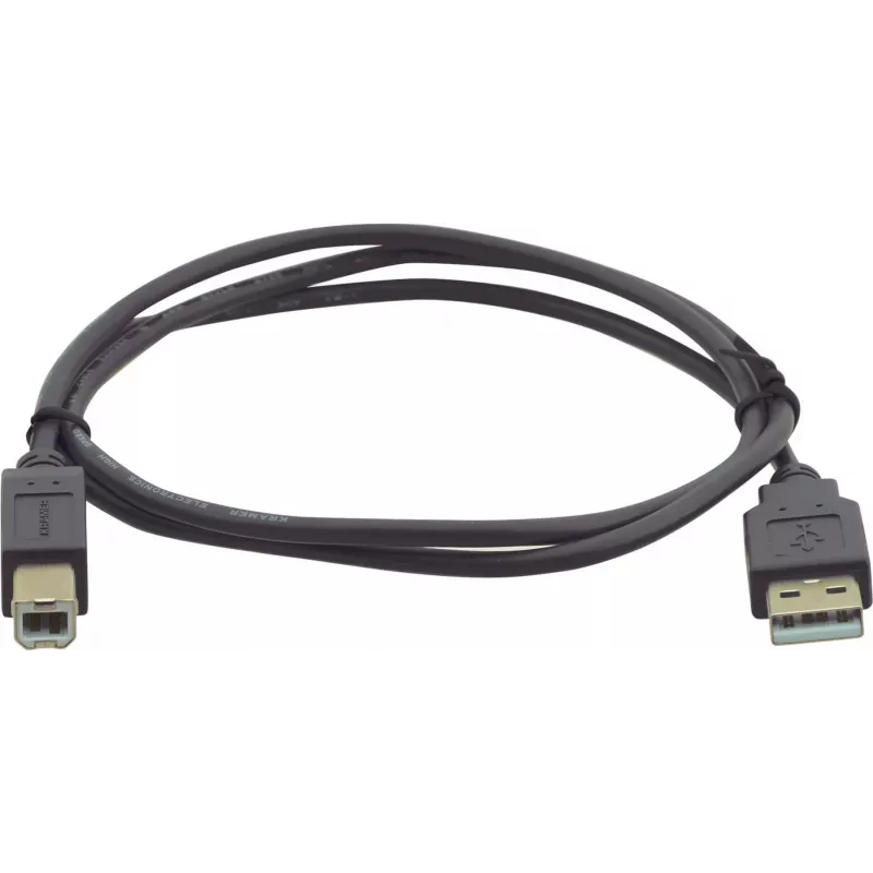 Kramer Electronics USB 2.0 -kaapeli A-B 1,8 m musta 96-0215006