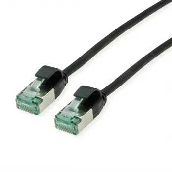 ROLINE RM U/FTP -verkkokaapeli Cat.6A Class EA Slim musta 0,15 m 21.45.3350