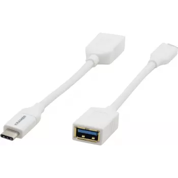 Kramer Electronics ADC-USB31/CAE USB 3.2 Gen 1 -kaapeli, USB-C - USB-A, valkoinen, 0,91 m 99-97210005