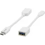 Kramer Electronics ADC-USB31/CAE USB 3.2 Gen 1 -kaapeli, USB-C - USB-A, valkoinen, 0,91 m 99-97210005