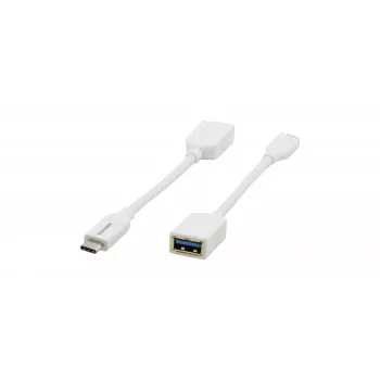 Kramer Electronics ADC-USB31/CAE USB 3.2 Gen 1 -kaapeli, USB-C - USB-A, valkoinen, 0,91 m 99-97210005