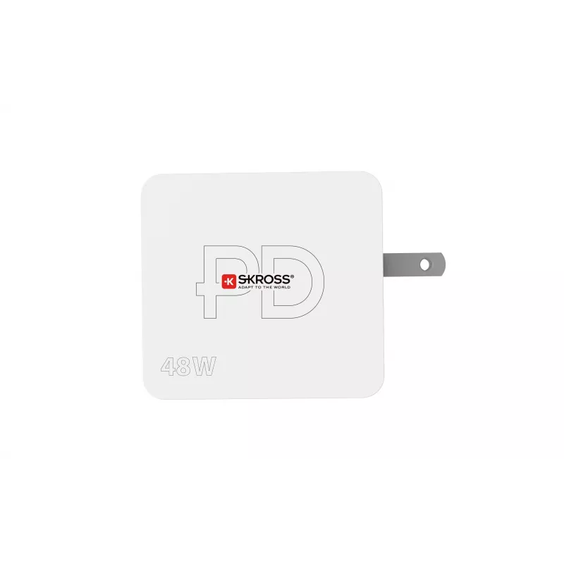 SKROSS Multipower Combo+ US 48 W USB-seinälaturi USB-C PD:llä ja 3 USB-A-liitännällä SKKT000348WPDUSCCN