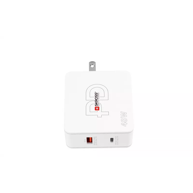 SKROSS Multipower Combo+ US 48 W USB-seinälaturi USB-C PD:llä ja 3 USB-A-liitännällä SKKT000348WPDUSCCN