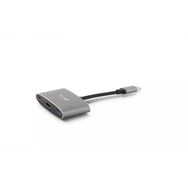 LMP USB-C Combo -keskitin - HDMI, 3x USB-A, USB-C PD 60W, 5Gbps, Space Grey alumiini MacBook 12 inch