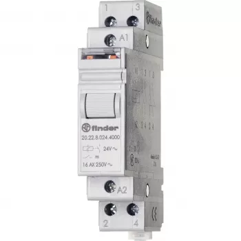 FINDER 20.22.8.024.4000 impulssirele 24 V AC 2 NO 16 A DIN-kisko