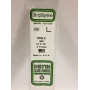 Evergreen 292 polystyreeni-L-profiili 350 x 2 x 2 mm, 4 kpl, valkoinen