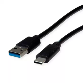 ROLINE RM USB 3.2 Gen 1 -kaapeli, USB A-C, ST/ST, musta, 3 m 11.45.9013