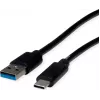 ROLINE RM USB 3.2 Gen 1 -kaapeli, USB A-C, ST/ST, musta, 3 m 11.45.9013