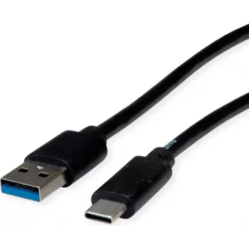 ROLINE RM USB 3.2 Gen 1 -kaapeli, USB A-C, ST/ST, musta, 3 m 11.45.9013