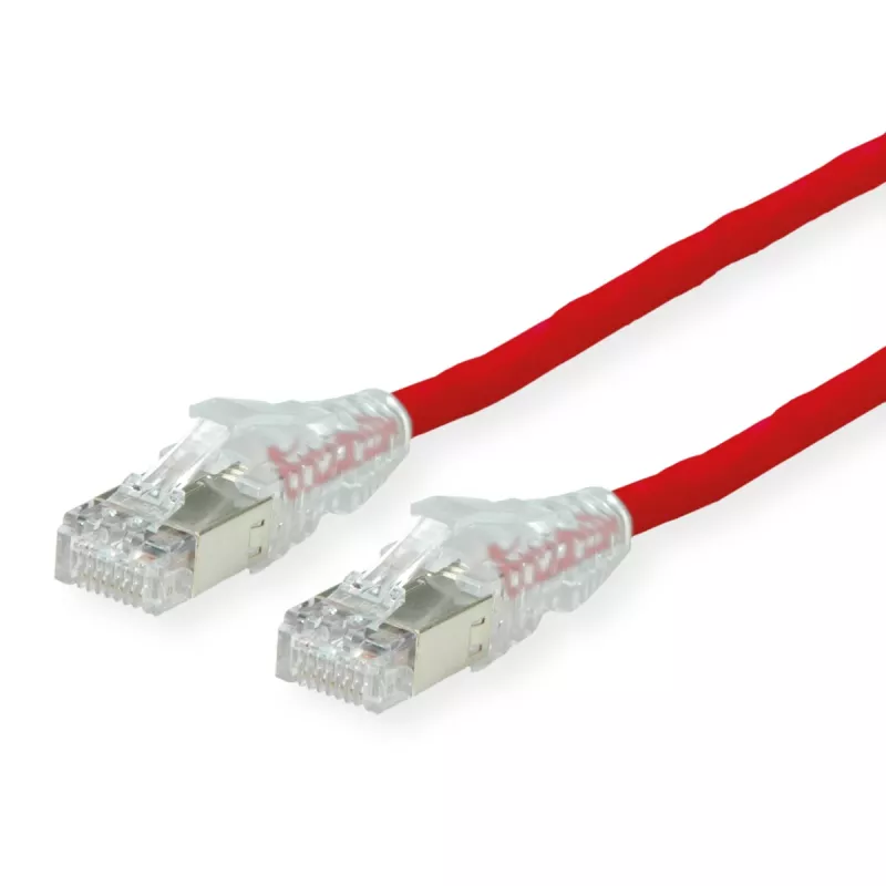 Dätwyler Cat6a S/FTP -verkkokaapeli RJ-45–RJ-45, 20 m, punainen, LSZH, snagless 21.05.0621