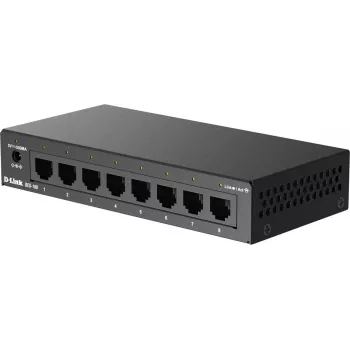 D-Link DES-108/V/E 8-porttinen Fast Ethernet -hallitsematon työpöytäkytkin