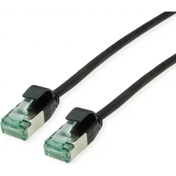 ROLINE RM U/FTP verkkokaapeli Cat.6A/Class EA SLIM musta 1m - FTP (21.45.3353)