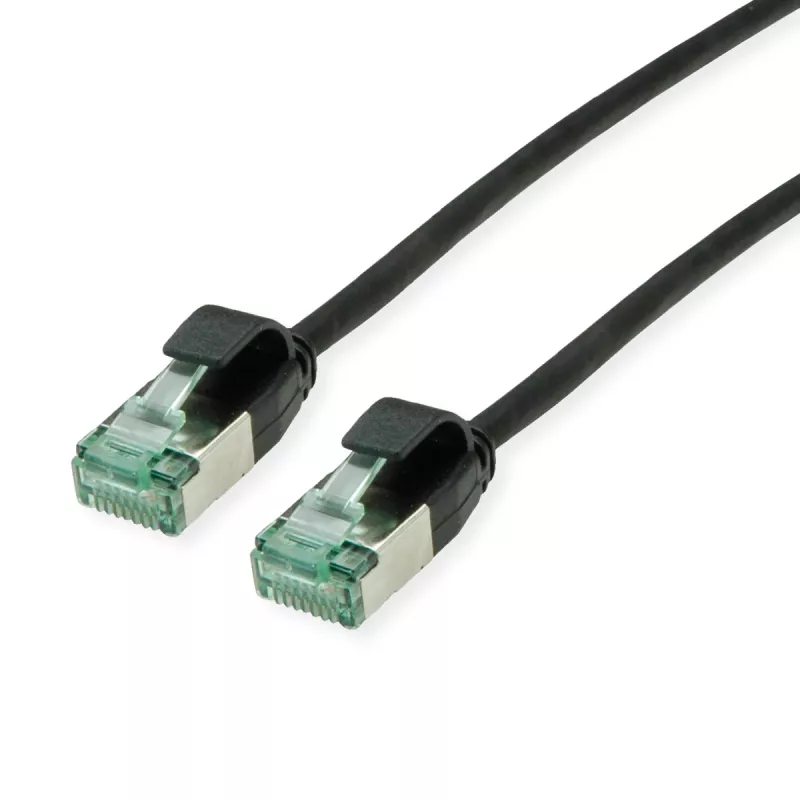 ROLINE RM U/FTP verkkokaapeli Cat.6A/Class EA SLIM musta 1m - FTP (21.45.3353)