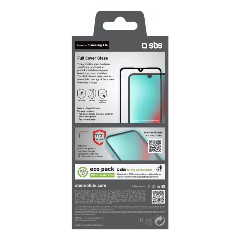 SBS MOBILE SBS Glass SP Full Cover Galaxy A16 (TESCRFCSAA16)