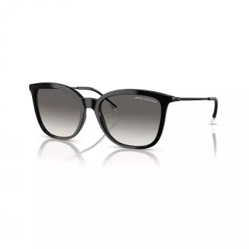 Armani Exchange naisten aurinkolasit kulmikkaat AX4151S 815811 musta/harmaa liukuväri 55mm