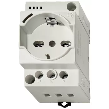 Finder pistorasia sähkökeskukseen 7U.00.8.230.0010 harmaa (RAL 7035) 16A 230V DIN-kisko