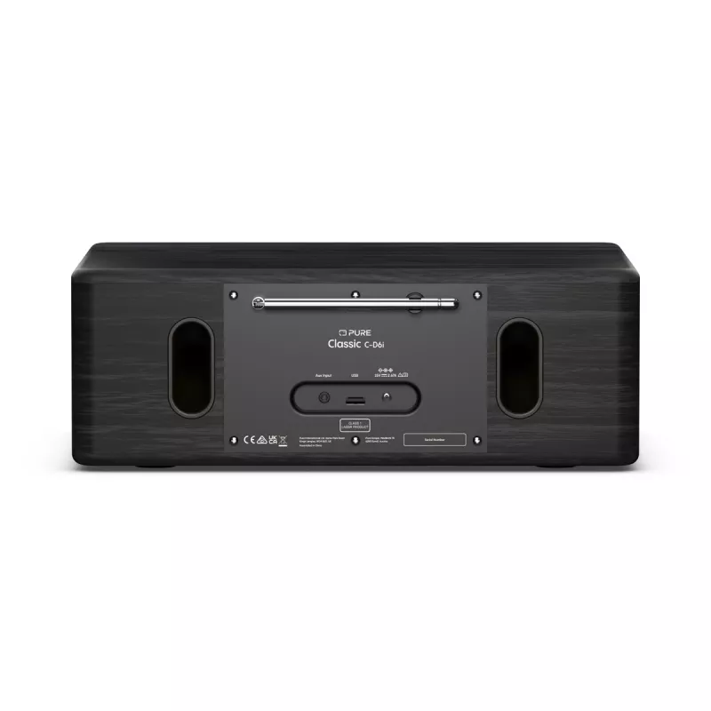 Pure Classic C-D6i internetradio DAB+:lla ja UKW:lla, musta/musta saarni 254587