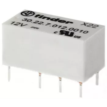 Finder pienois-PCB-rele 30.22.7.012.0020 DPDT 2A 12V DC