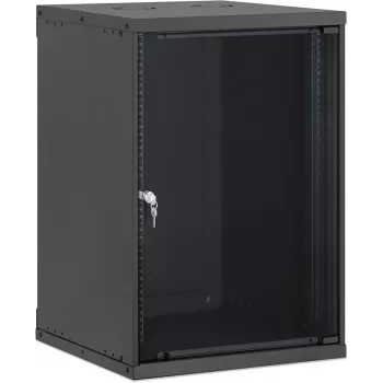 Intellinet 19 tuuman seinäasennus-verkkokaappi, Basic Line, 15U, 560 mm syvyys, musta RAL 9005 (716772)