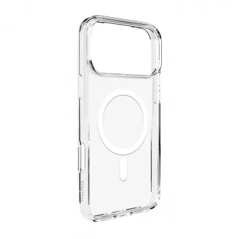 PURO kuori Apple iPhone 17 Pro -puhelimeen, läpinäkyvä valkoinen, MagSafe-yhteensopiva