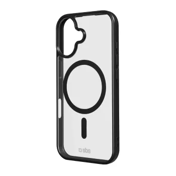 SBS kuori Apple iPhone 17 -puhelimeen, läpinäkyvä musta, MagSafe-yhteensopiva TEMAGCOLIP1763K