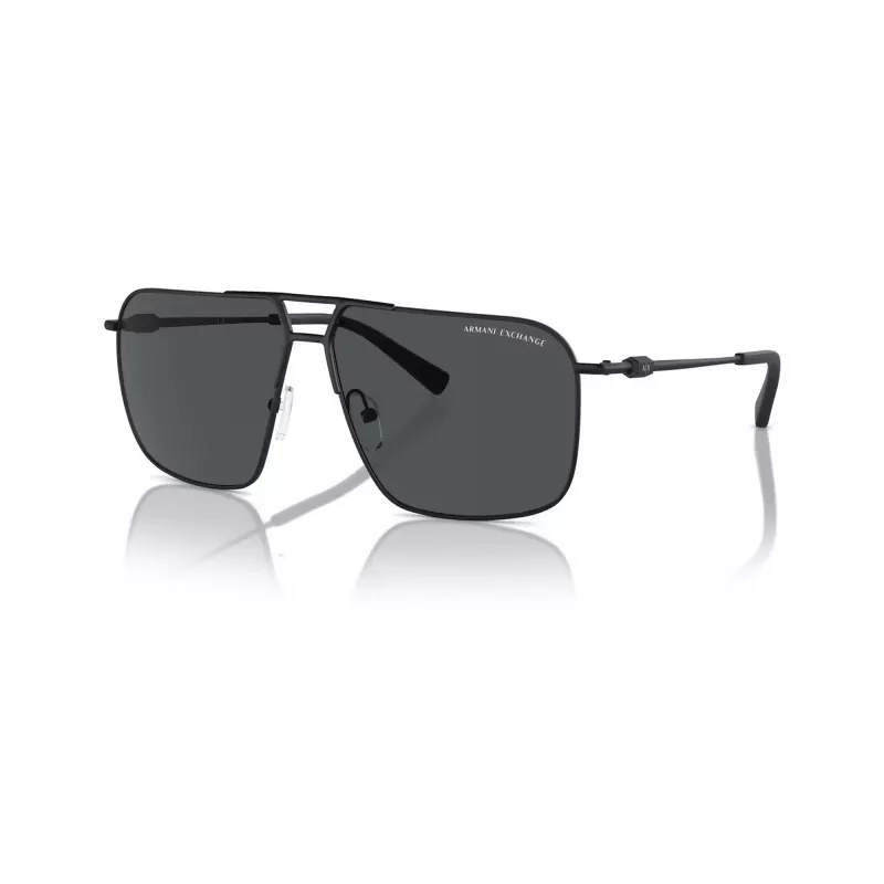 Armani Exchange miesten kulmikkaat aurinkolasit AX2050S609980 mattamusta/tummanharmaa 60 mm