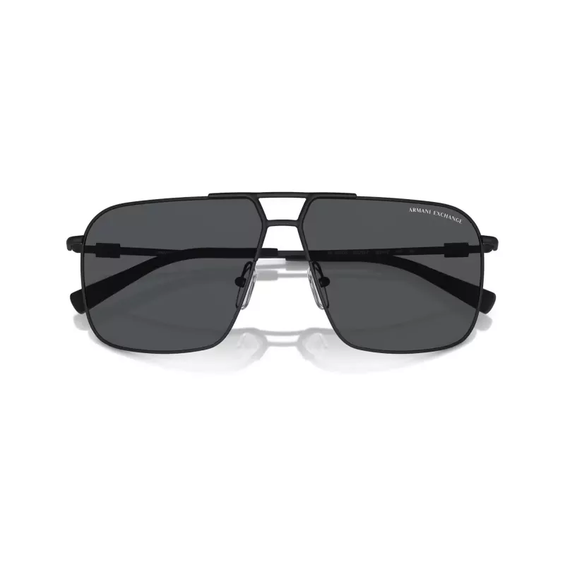 Armani Exchange miesten kulmikkaat aurinkolasit AX2050S609980 mattamusta/tummanharmaa 60 mm