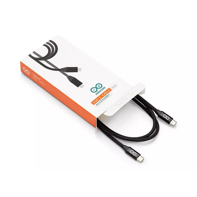 Arduino USB-C kaapeli USB 3.2 Gen1 USB-C uros – USB-C uros 1 m musta TPX00243