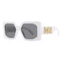 Versace VE4478U31487 naisten cat-eye-aurinkolasit, musta kehys, tummanharmaat linssit, 56/18/145 mm