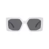 Versace VE4478U31487 naisten cat-eye-aurinkolasit, musta kehys, tummanharmaat linssit, 56/18/145 mm