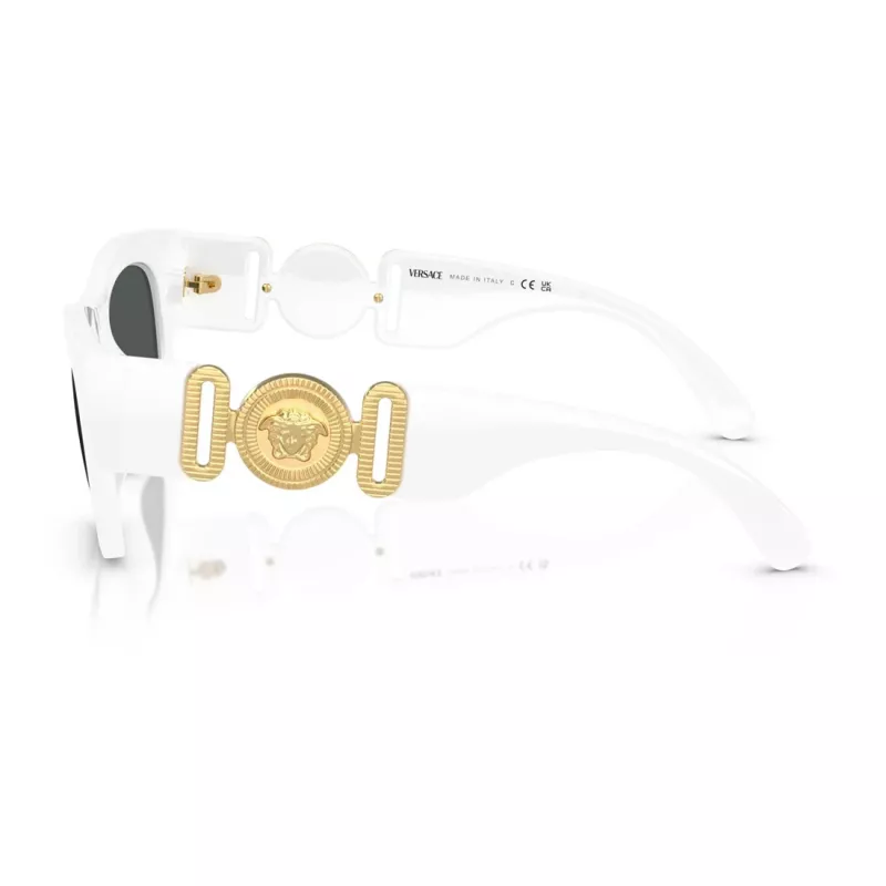 Versace VE4479U31487 naisten cat-eye-aurinkolasit, musta kehys, harmaat linssit, 52 mm