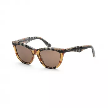 Burberry BE4435F414673 naisten aurinkolasit, tummanruskea havanna-kehys, ruskeat gradient-linssit, 53/18/140 mm