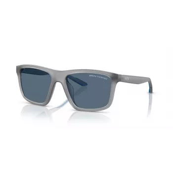 Armani Exchange miesten suorakaiteen muotoiset aurinkolasit AX4149SU 83638 mattamusta/tummanharmaa