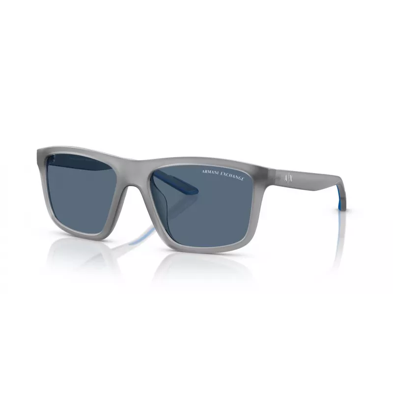 Armani Exchange miesten suorakaiteen muotoiset aurinkolasit AX4149SU 83638 mattamusta/tummanharmaa